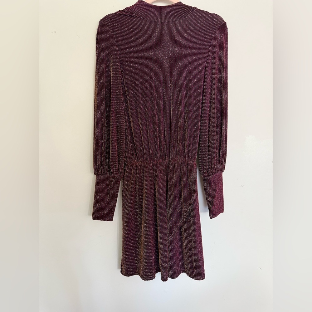 Black Halo Gavin Dress Saks Metallic Festive Holiday New Years size 2 - Picture 6 of 8
